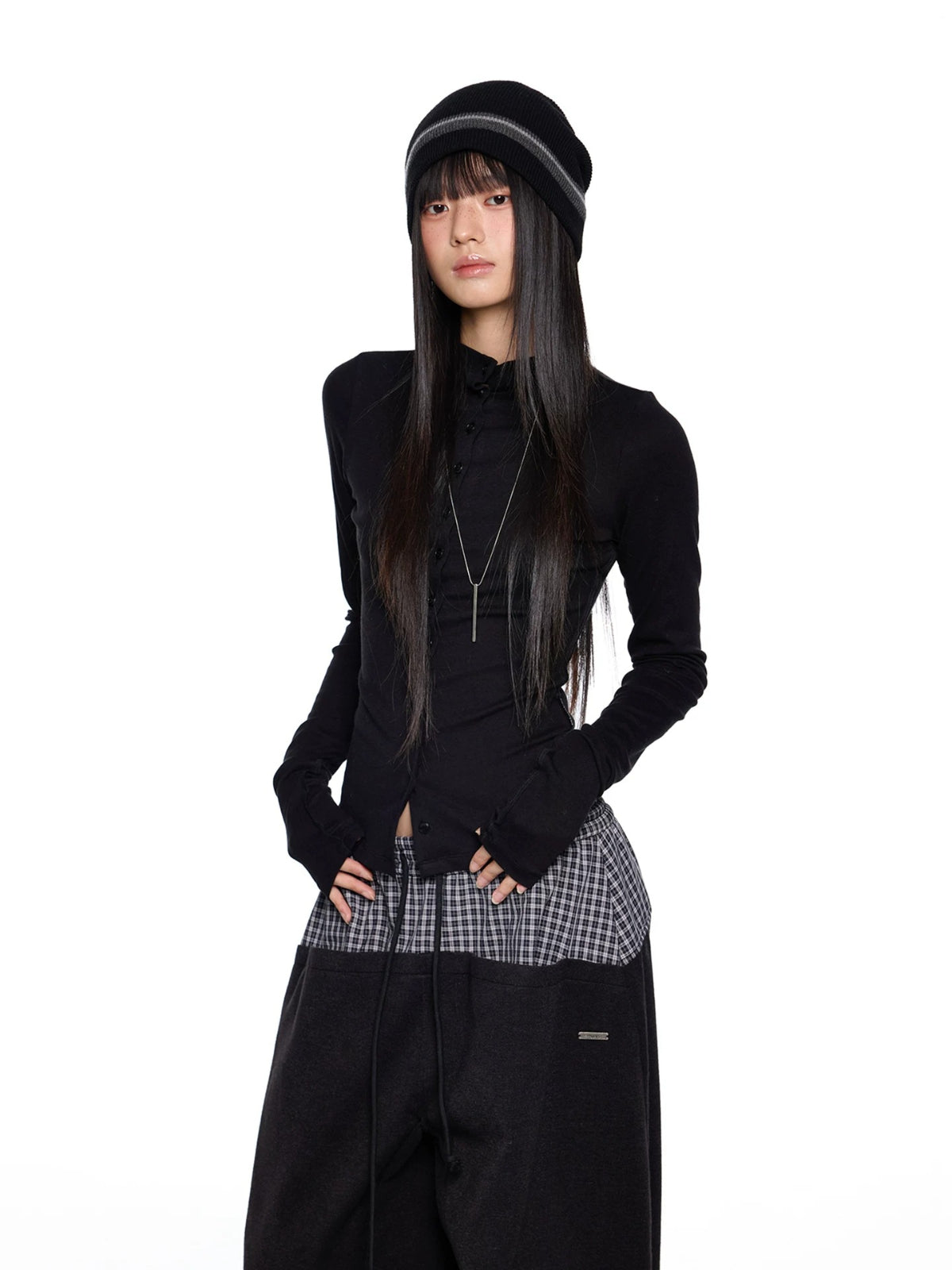 Lightweight Ruched Long Sleeve Top