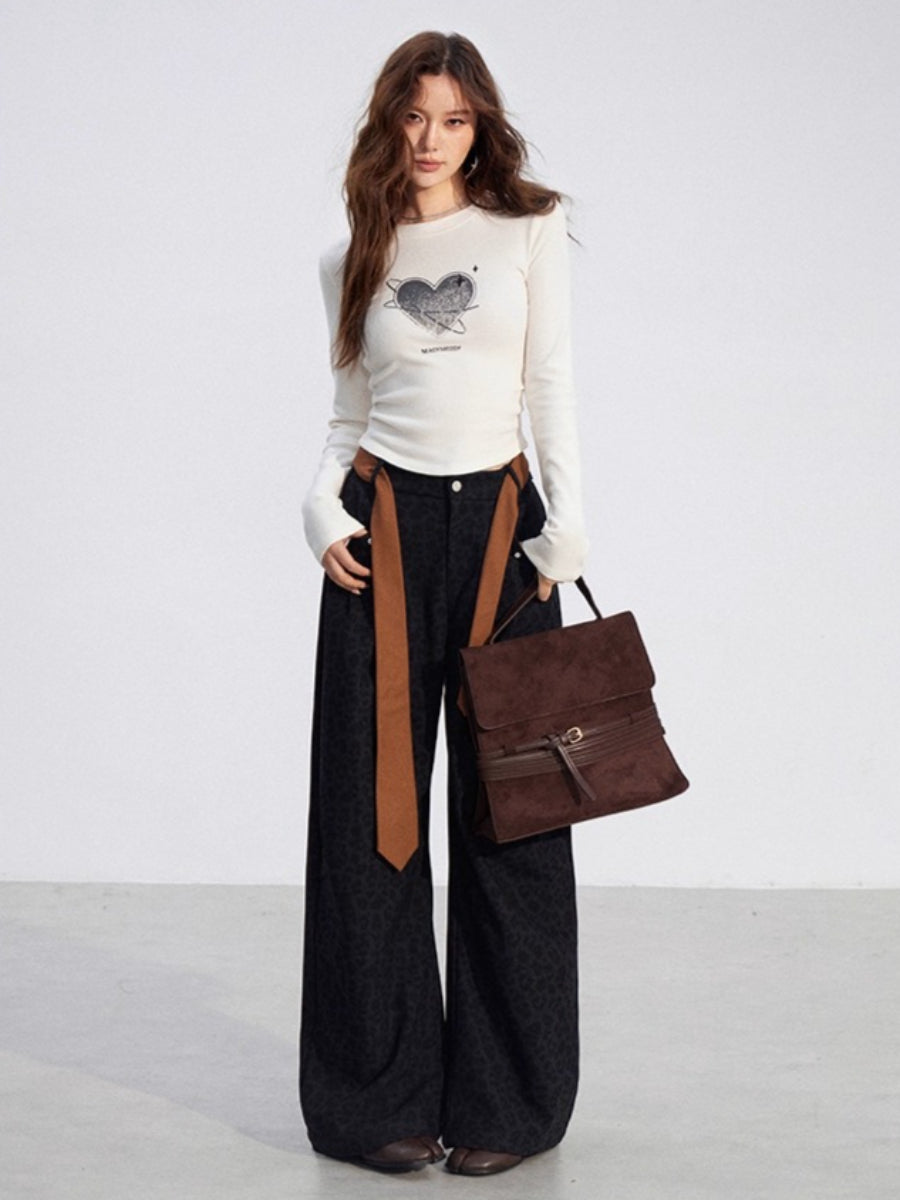 Wool Wide-Leg Pants