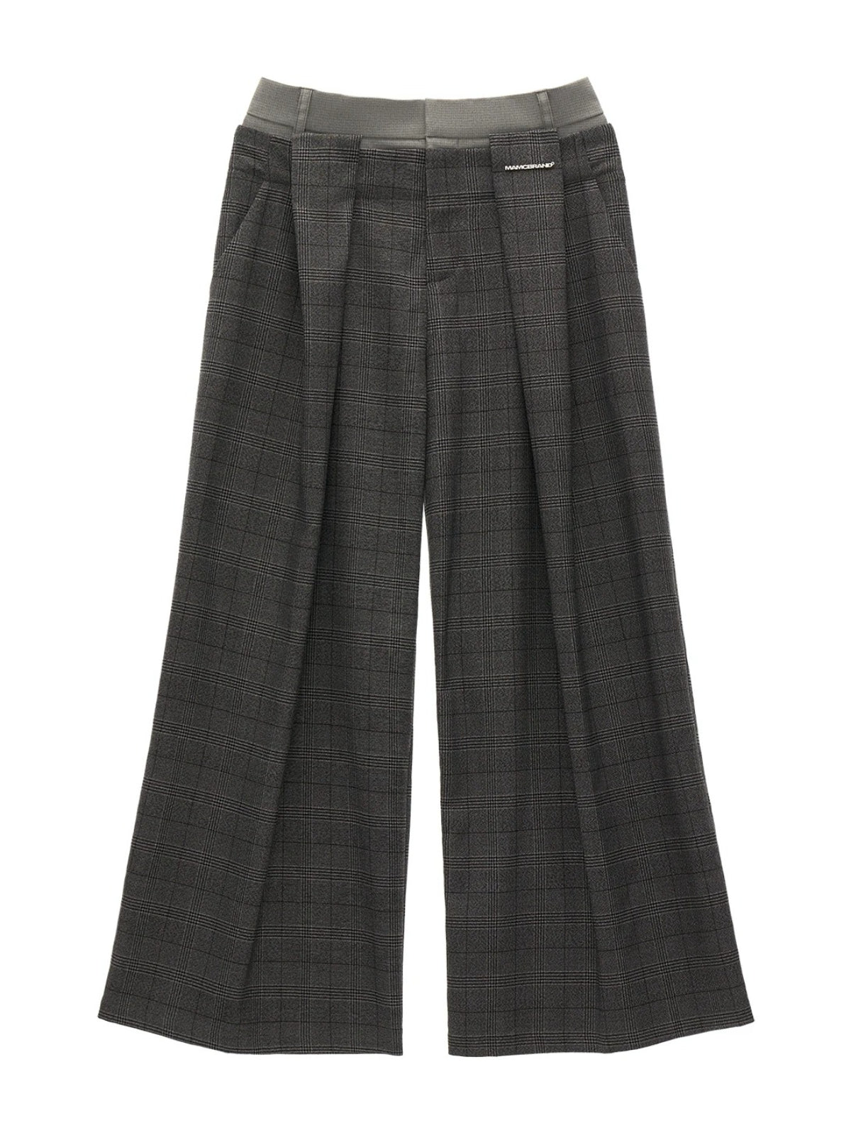 Double Waist Straight Leg Trousers