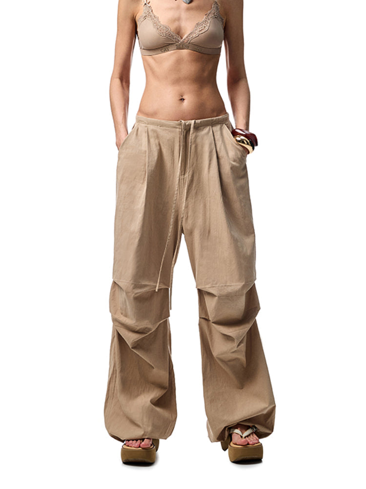 Washed-Distressed Balloon Work Pants