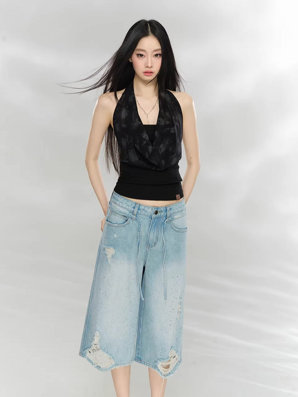 Draped Halter Camisole