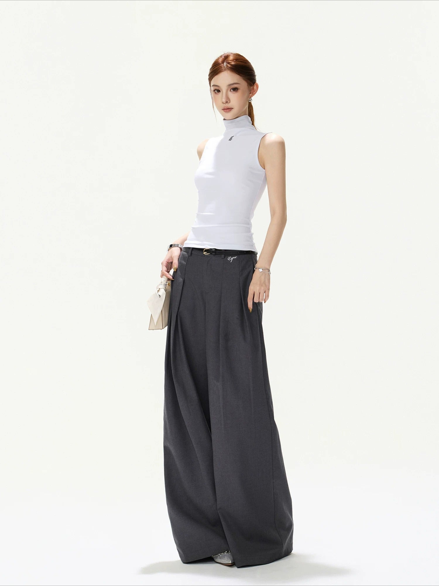 Mock Neck Knit Tank