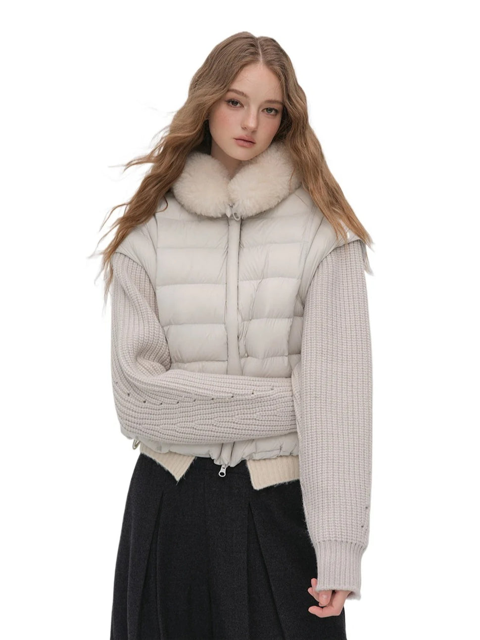 Detachable Sleeve Down Puffer Jacket