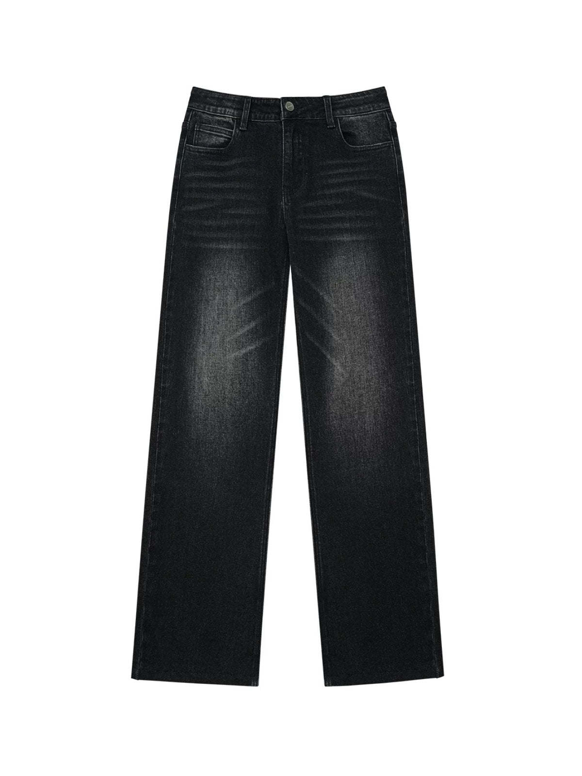 Bow Embroidered Straight Jeans