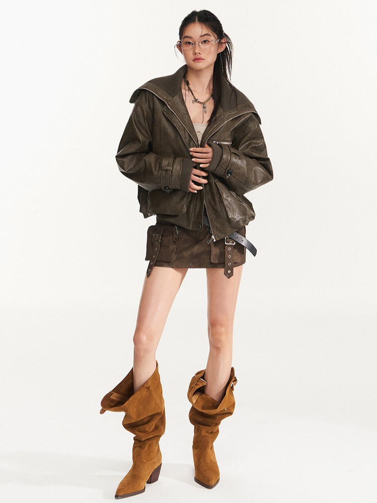 Punk Oversized Motorcycle Jacket