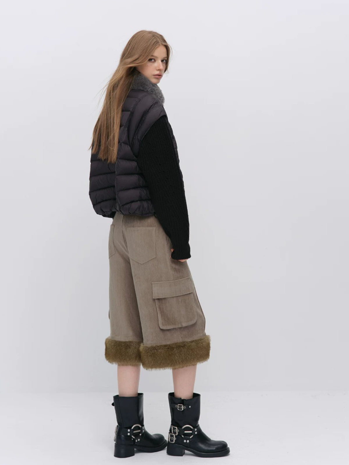 Detachable Sleeve Down Puffer Jacket