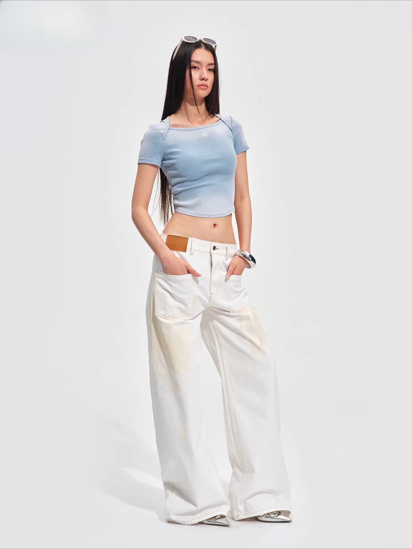 Equestrian Washed Crop Tee