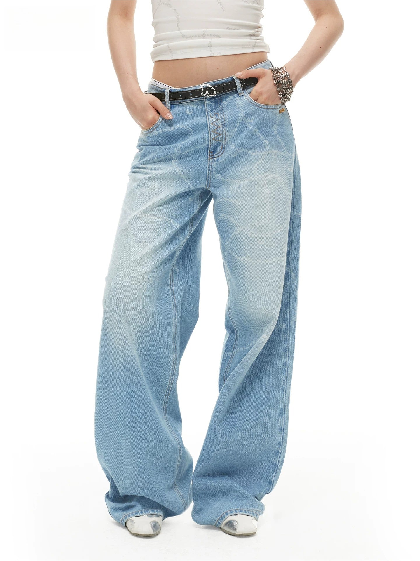 Beverly Wide Denim Pants