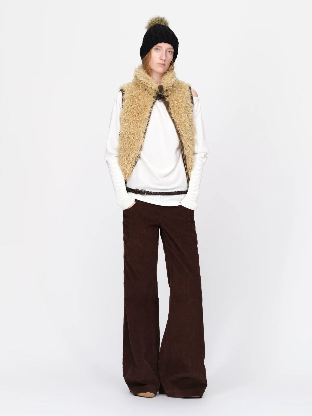 Vintage Reversible Teddy Fur Vest