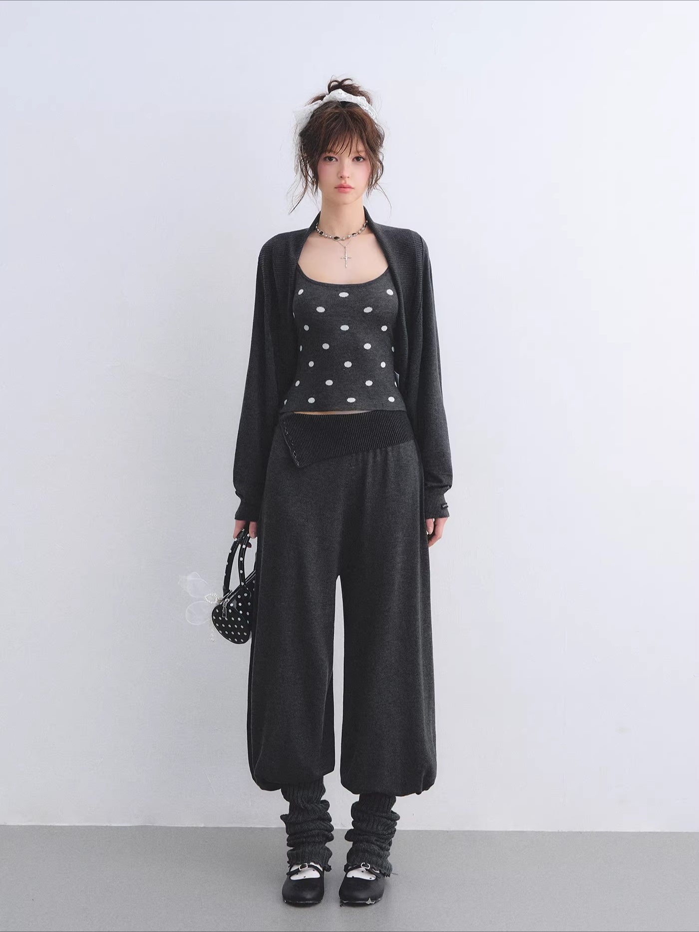 Polka Dot Layered Lounge Set