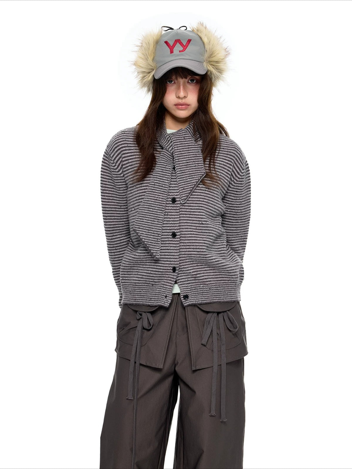Polar Fleece Knit Cardigan