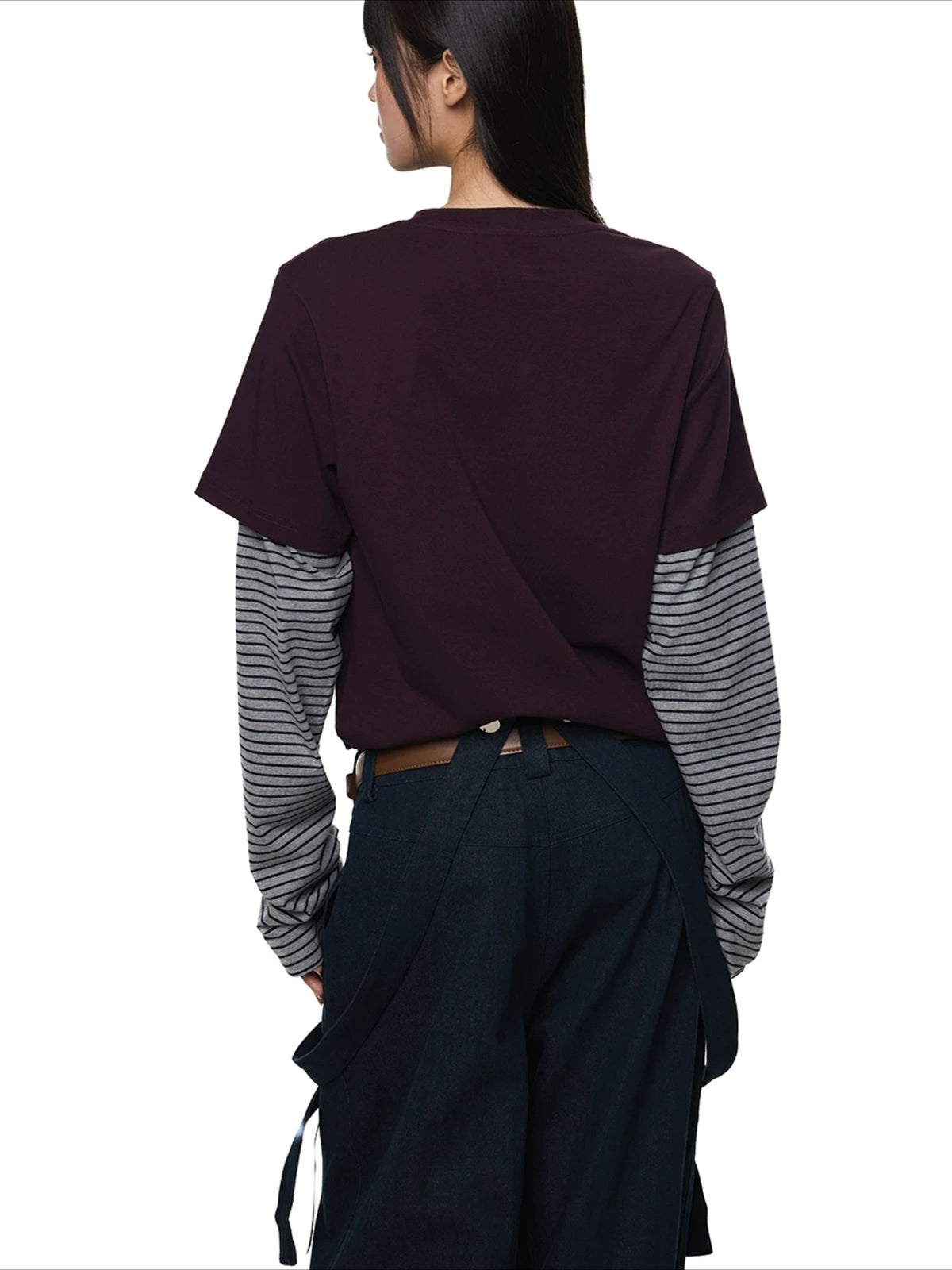 Layered Graphic Stripe Tee