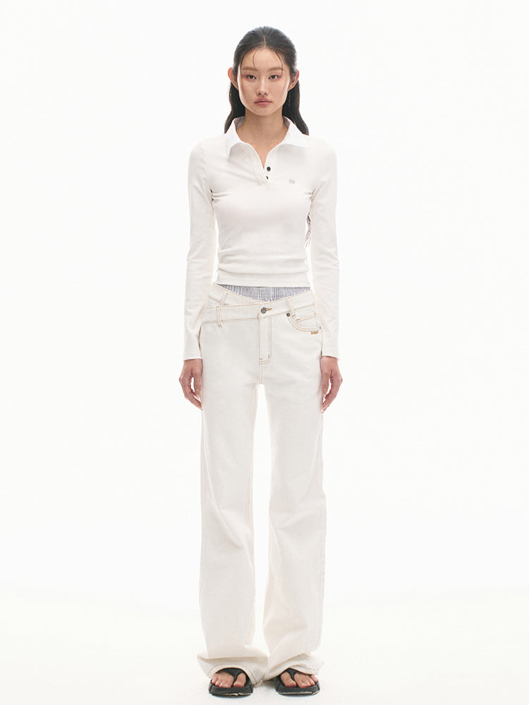 Vintage Slim Fit Black & White Striped T-shirt