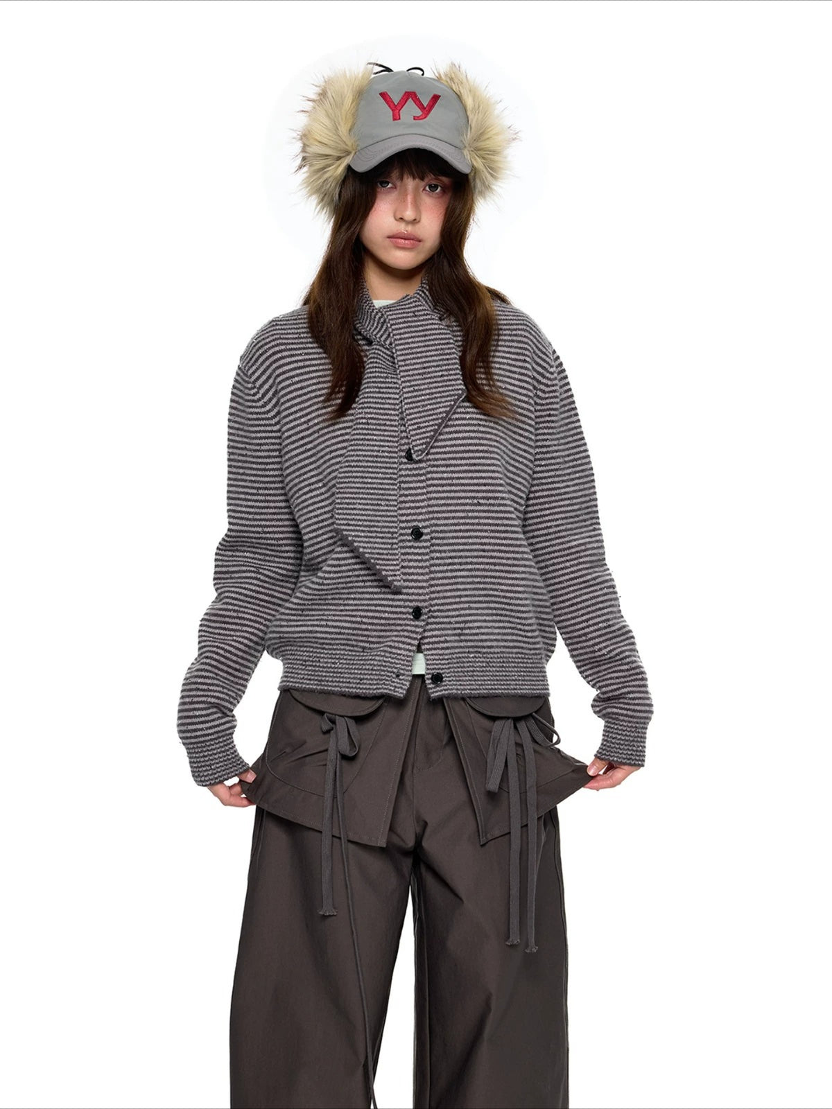 Polar Fleece Knit Cardigan