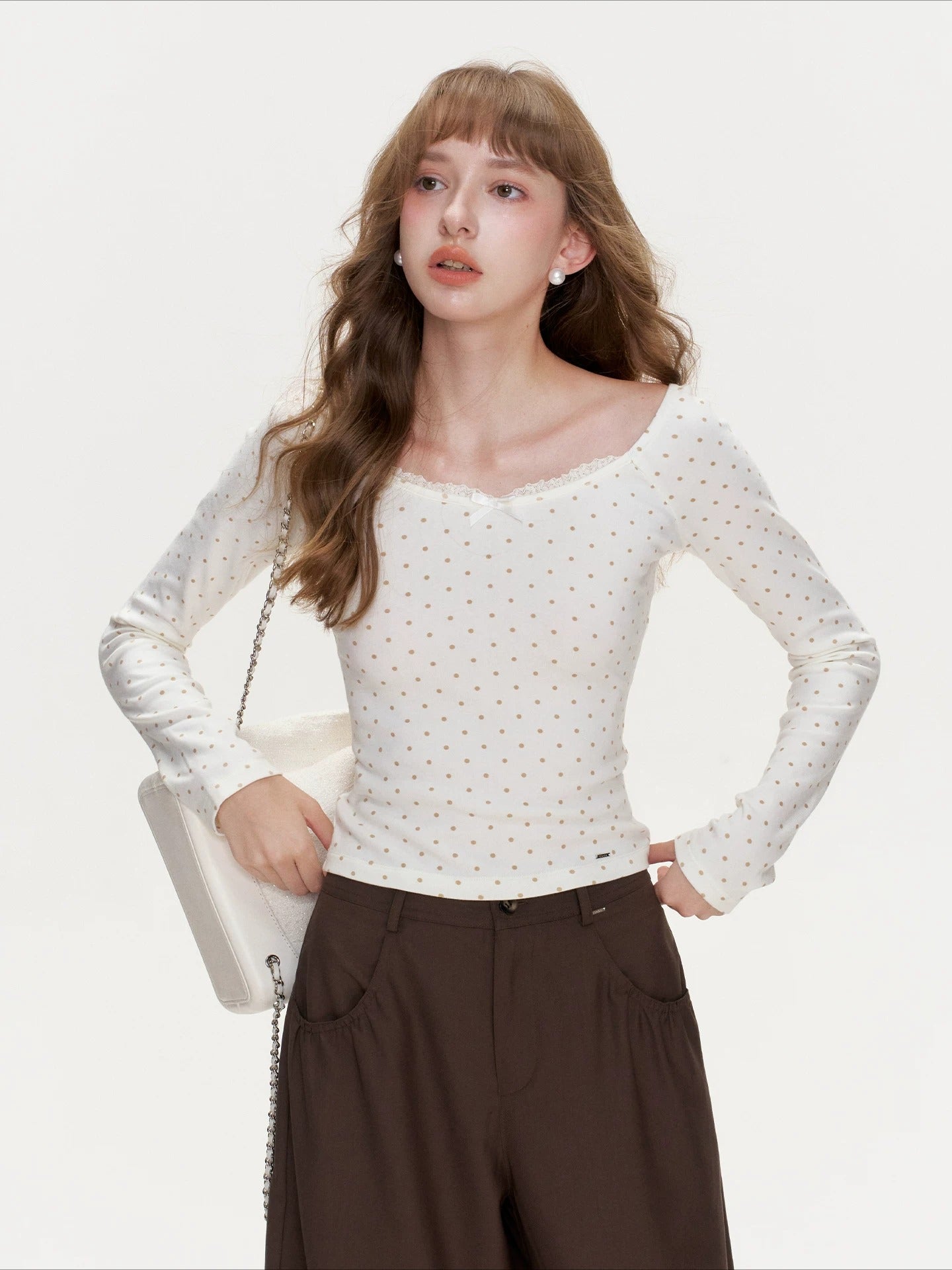 Polka Bow Top