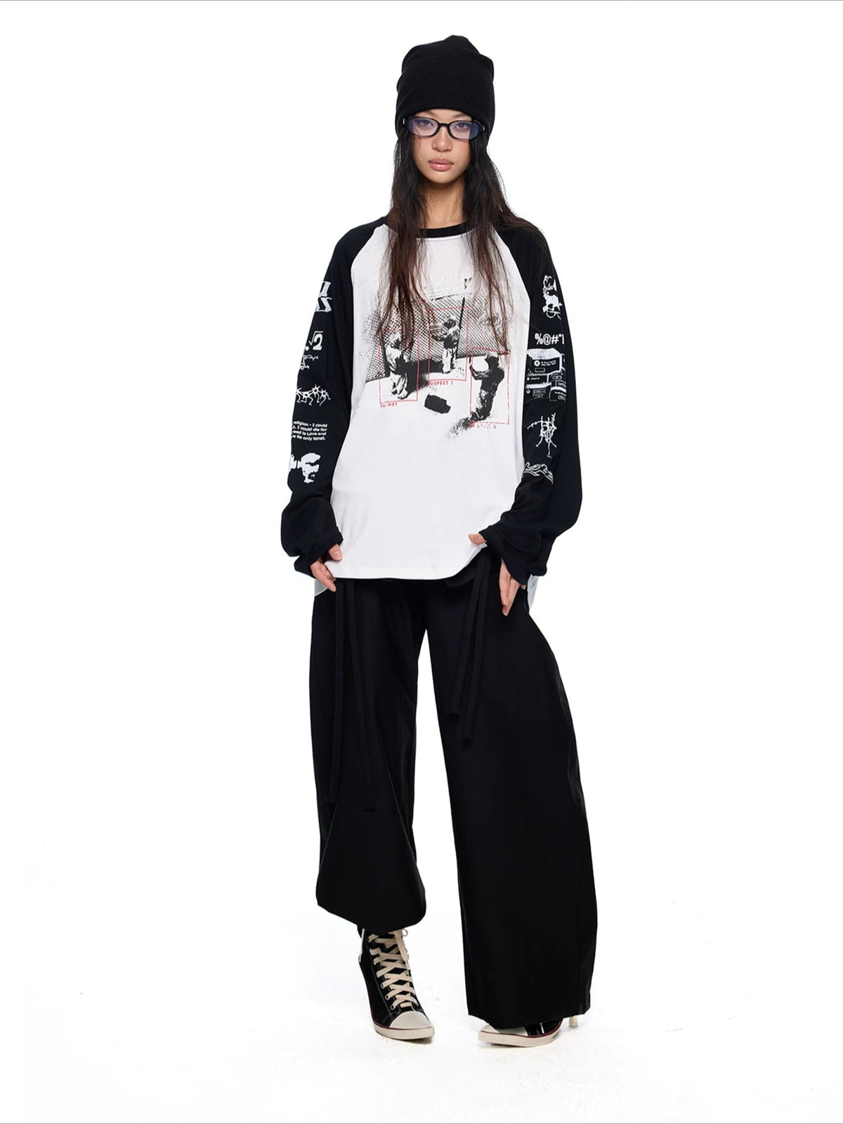 Drawstring Wide Leg Pants