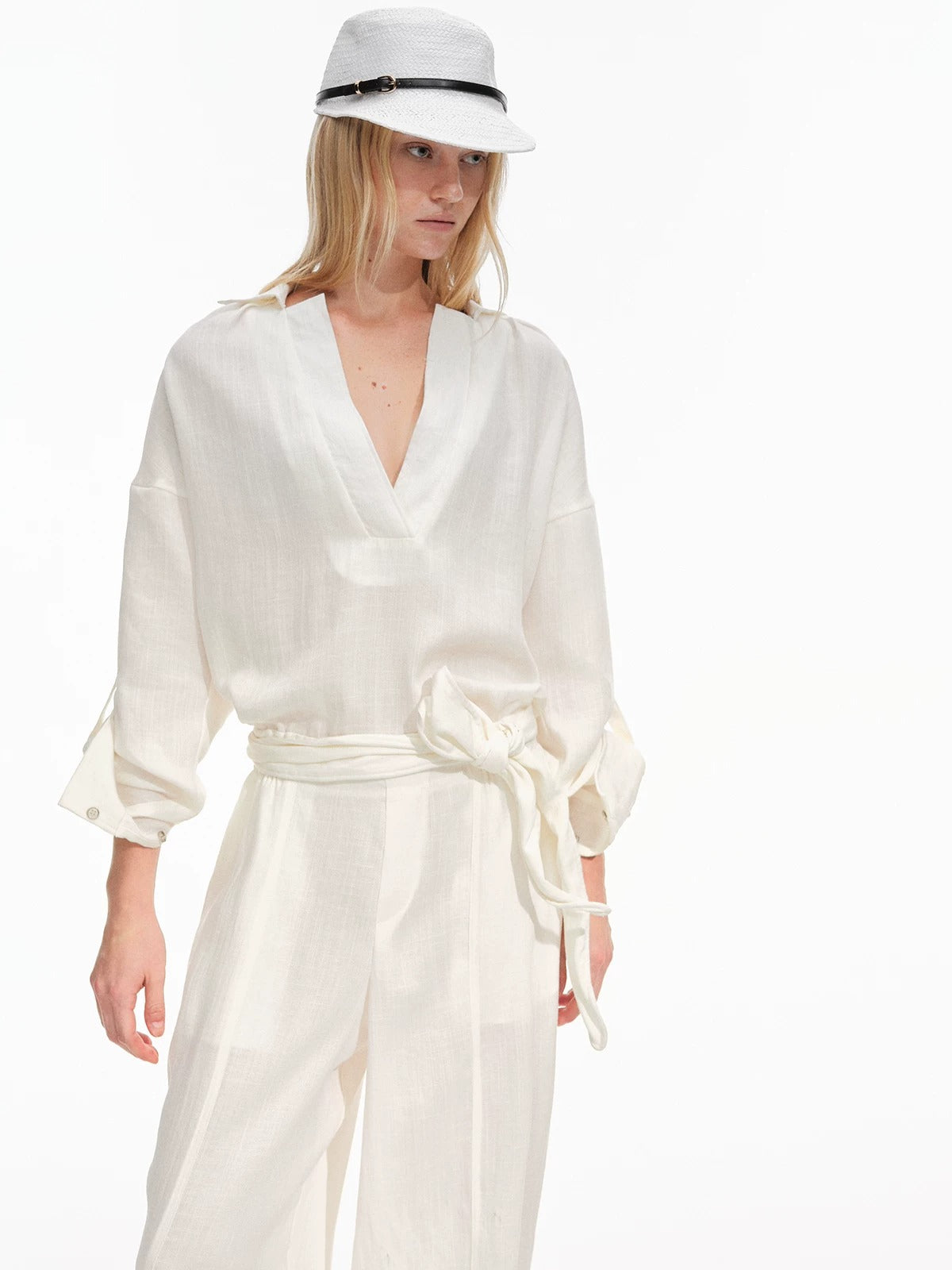 Linen Blend Jumpsuit