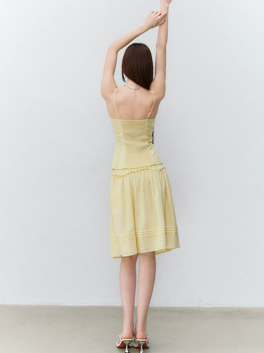 Butterfly Tie Tank Top & Skirt Set