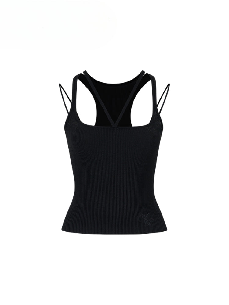 Multi-Strap Knit Sling Vest