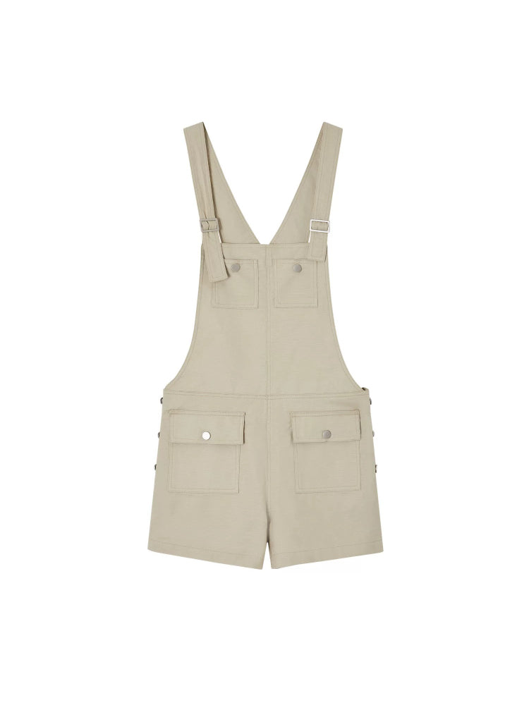 Linen Cargo Overalls