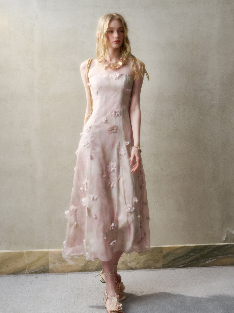 Romantic Moments in Pastel Island Long and Short Dress