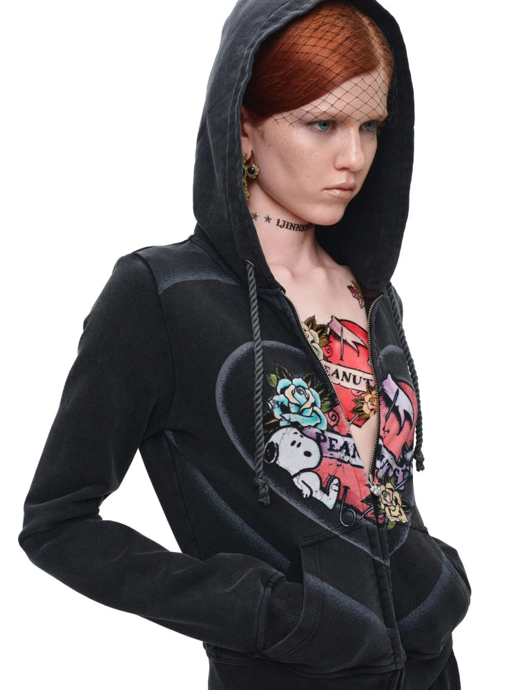 Snoopy Printed Hoodie Set