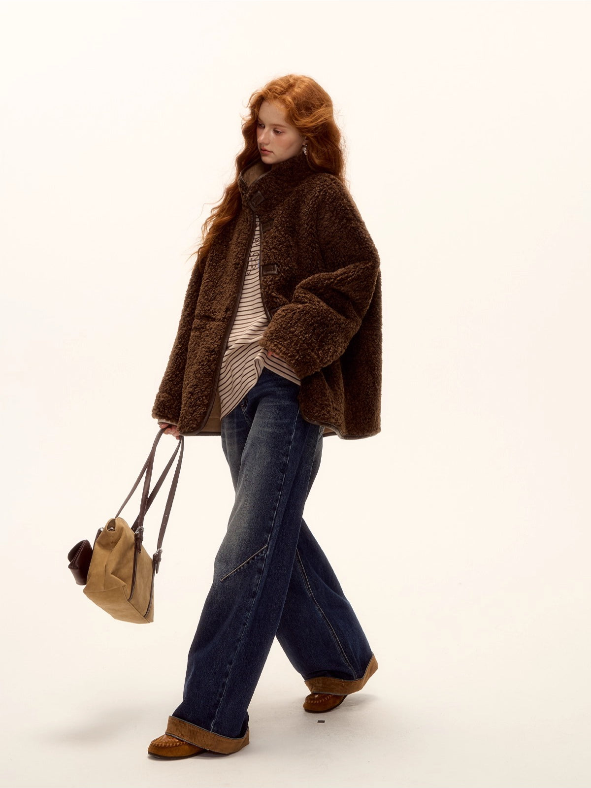 Reversible Suede Shearling Jacket