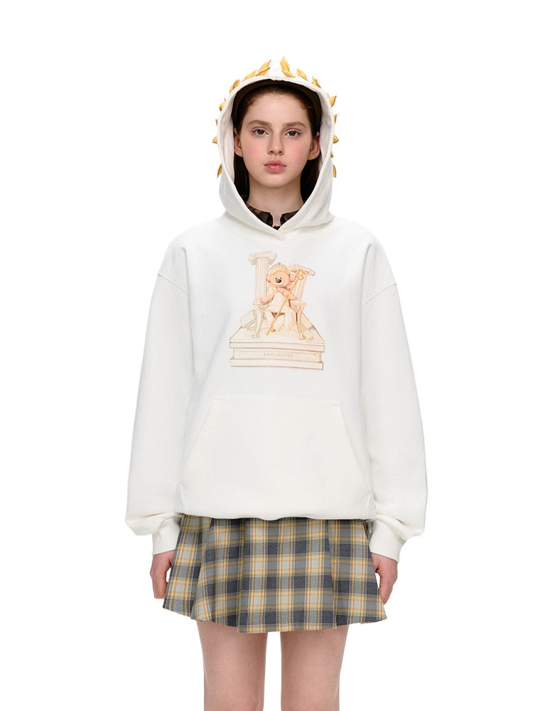 Illustrated Hoodie Sweatshirt