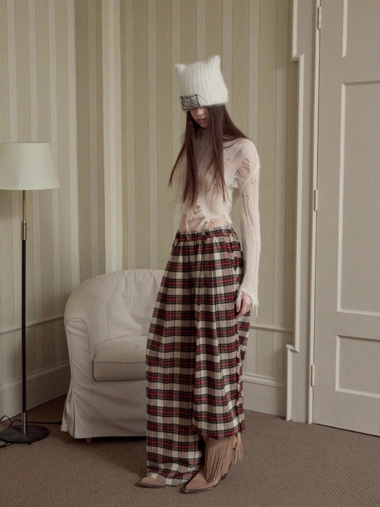 Mohair Distressed Cutout Sweater