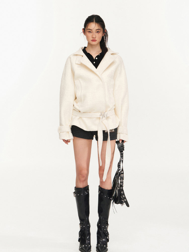 Black & Yellow Wool Polo Knit Top