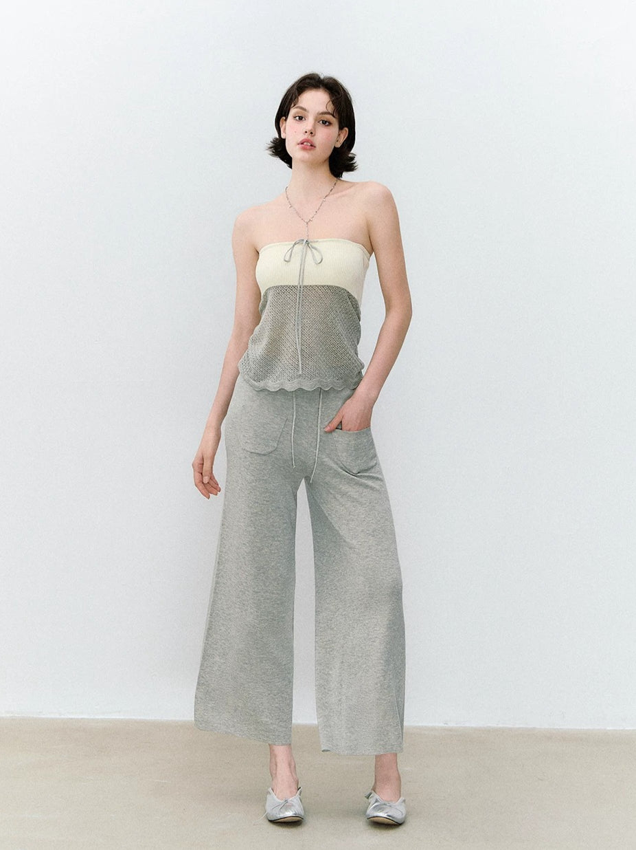 Openwork Knit Set