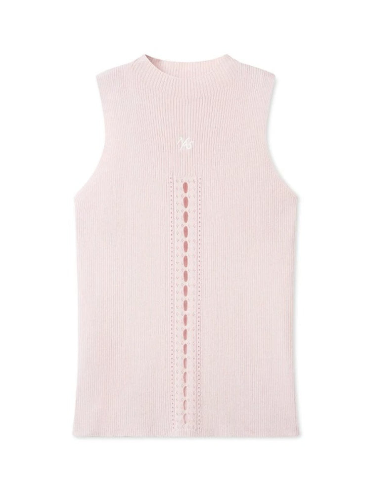 Ribbed Wool Knit Tank