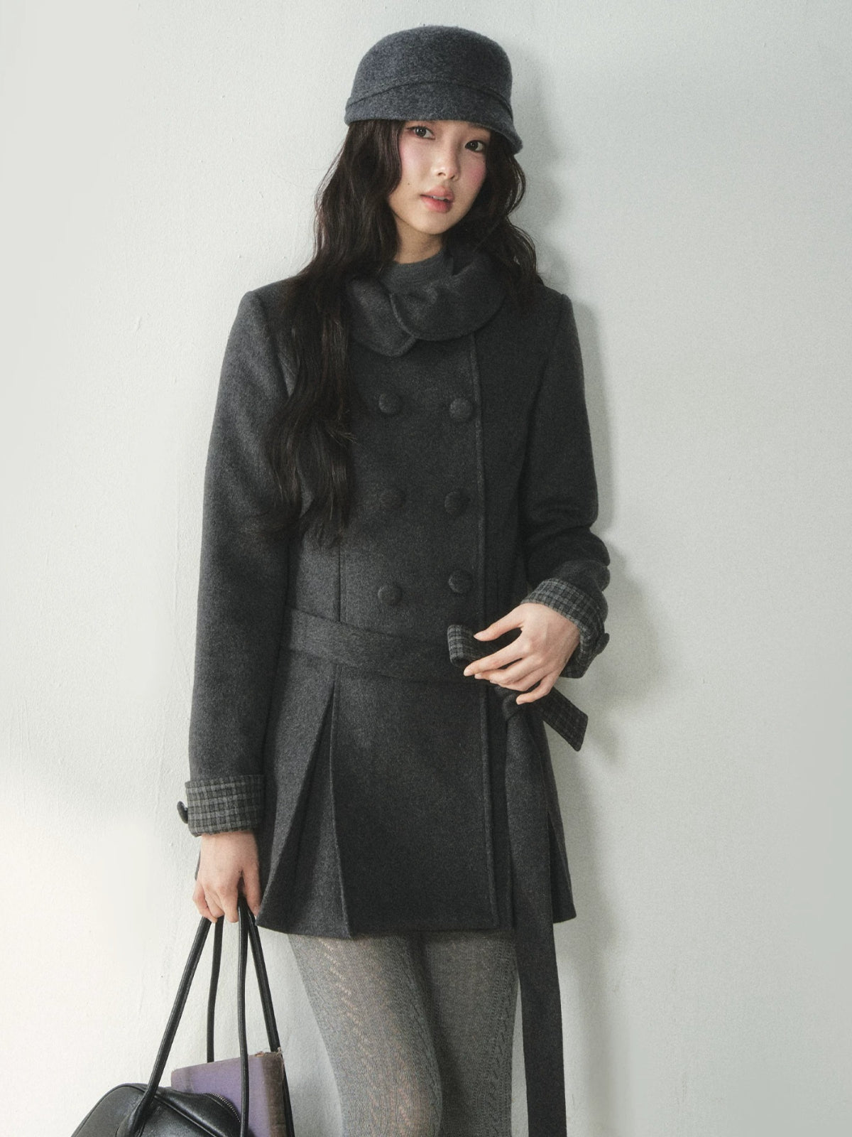 Vintage Peter Pan Collar Wool Coat