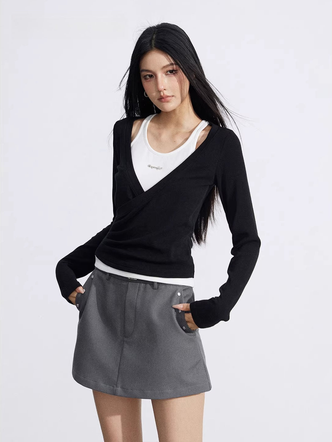 Layered Ruched Tee
