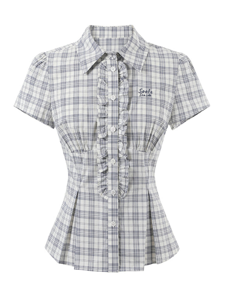 College - Style Slim Short - Sleeve Shirt