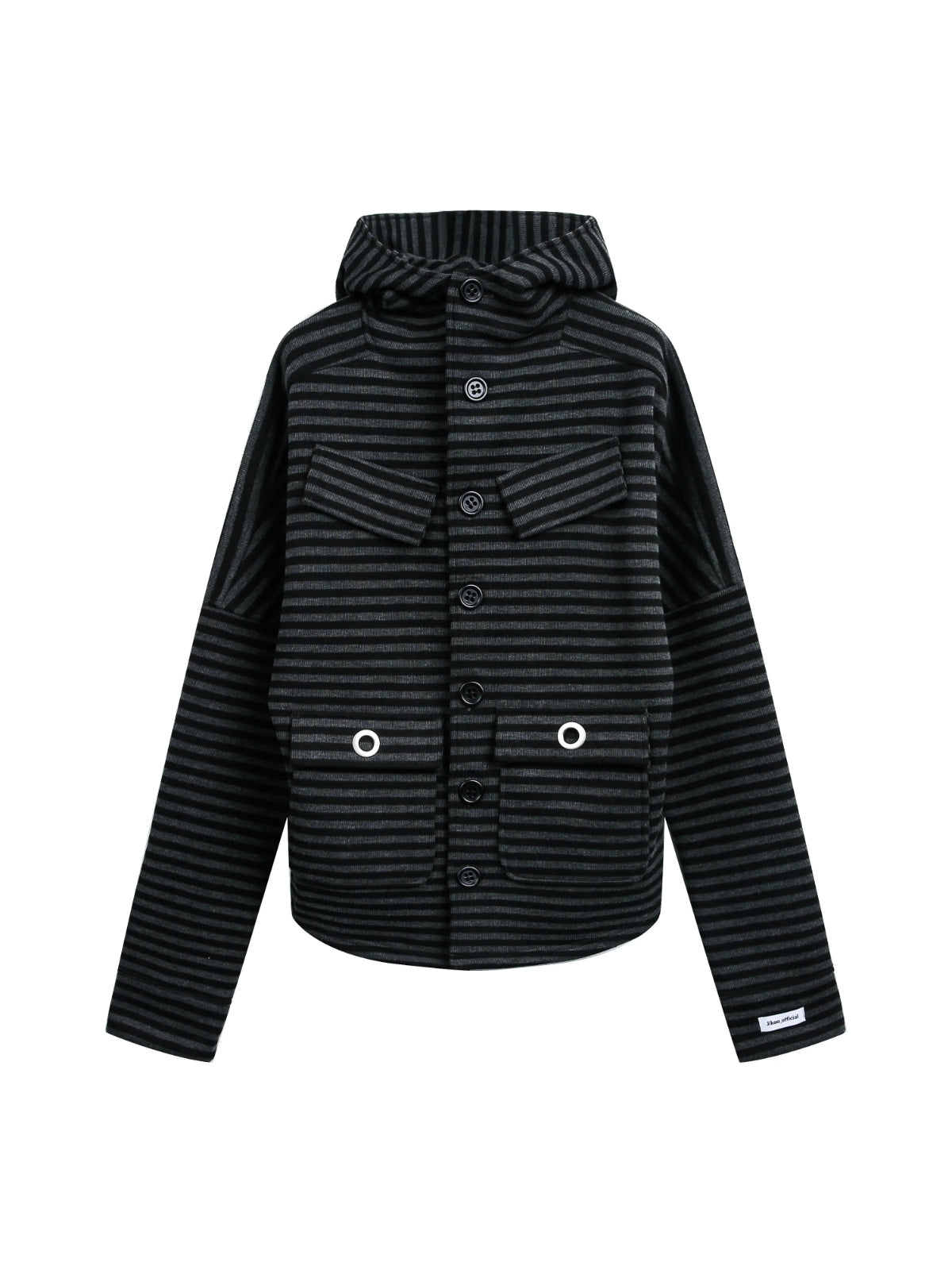 Vintage Striped Fleece Hooded Jacket
