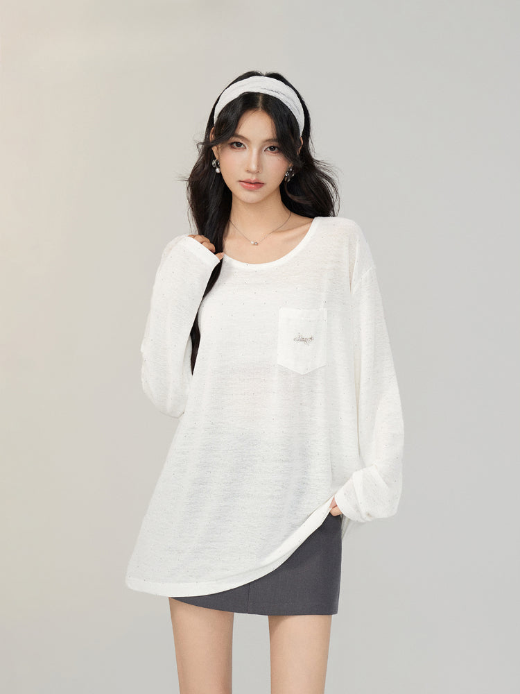 Bowknot Sun-protection T-shirt