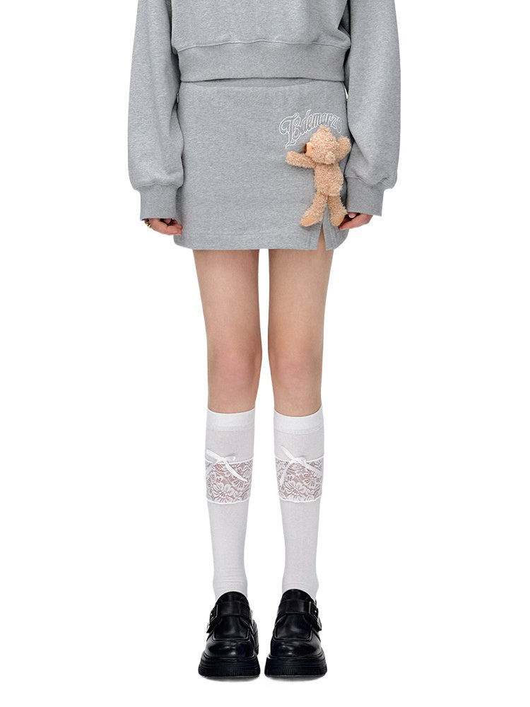 Side Slit A-Line Skirt