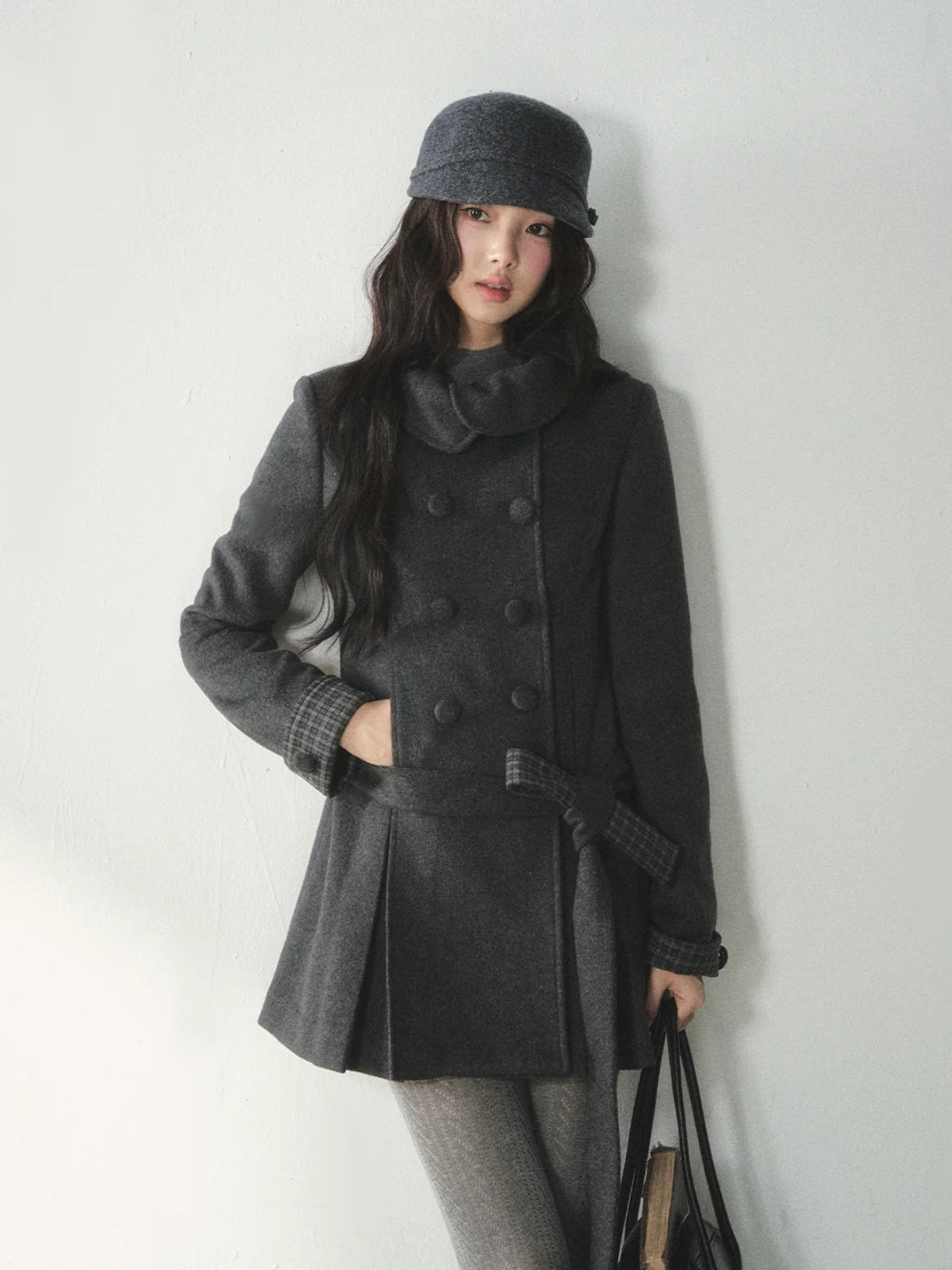 Vintage Peter Pan Collar Wool Coat