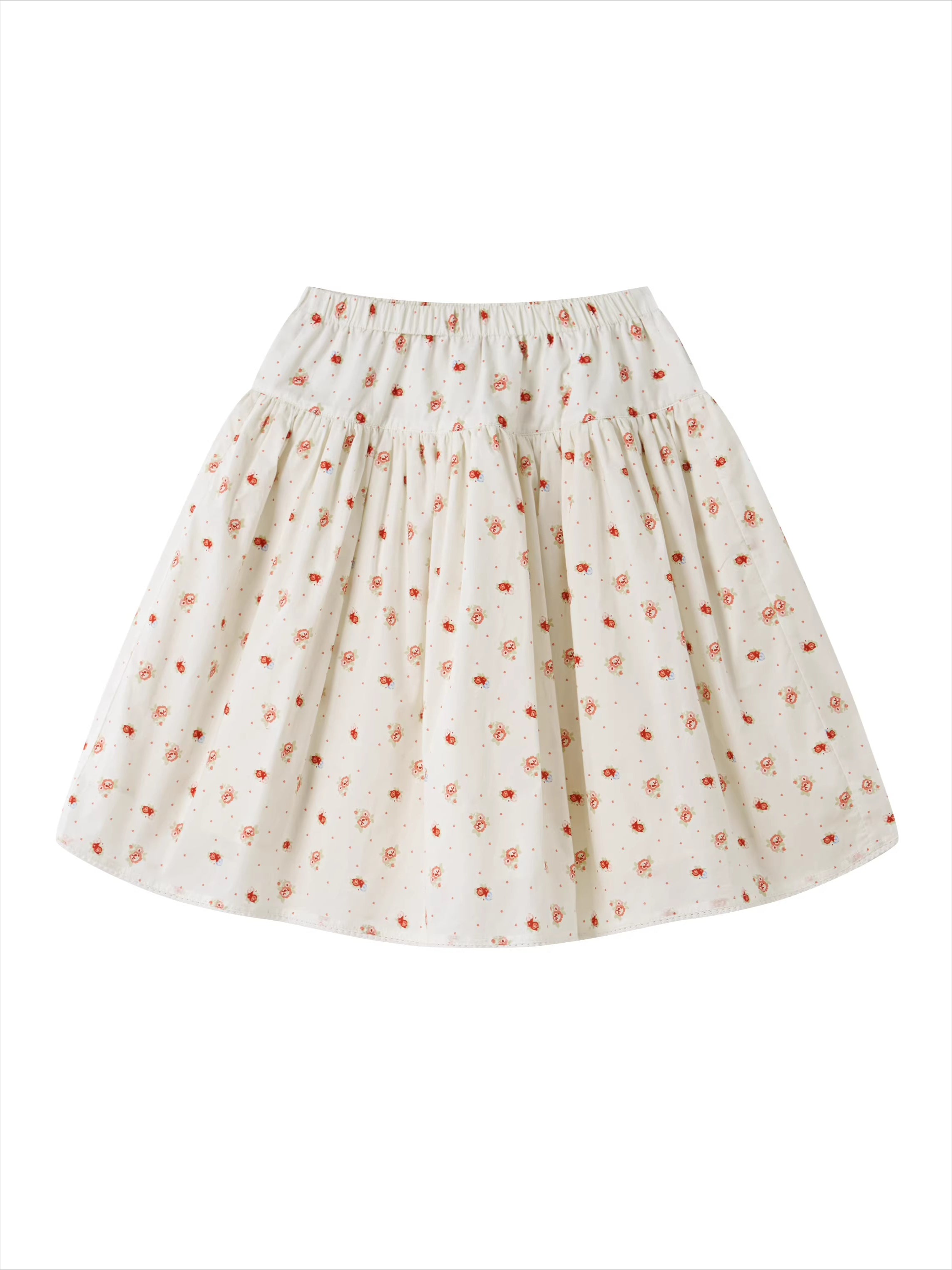 Floral Stripe Top & Skirt Set