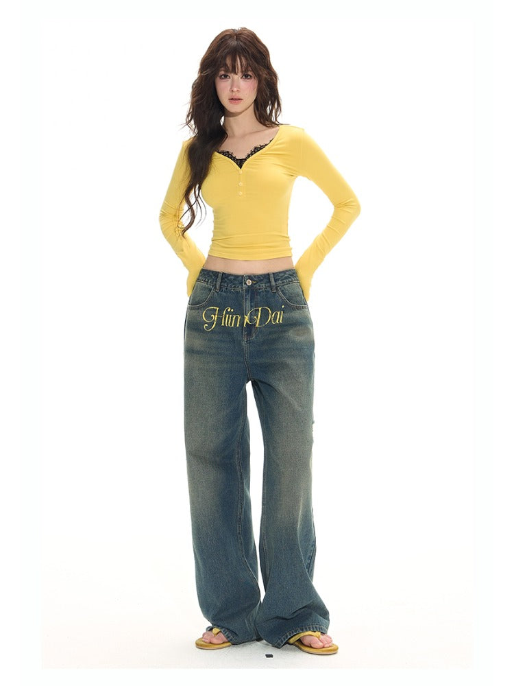 Relaxed Vintage Wide-Leg Jeans