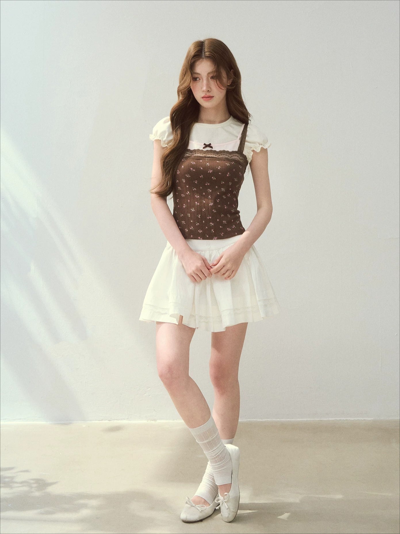 Floral Patchwork Layered Lace Tee