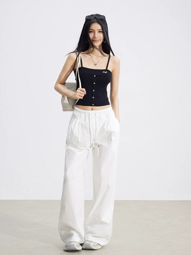 Cooling Heart Wide-Leg Pants