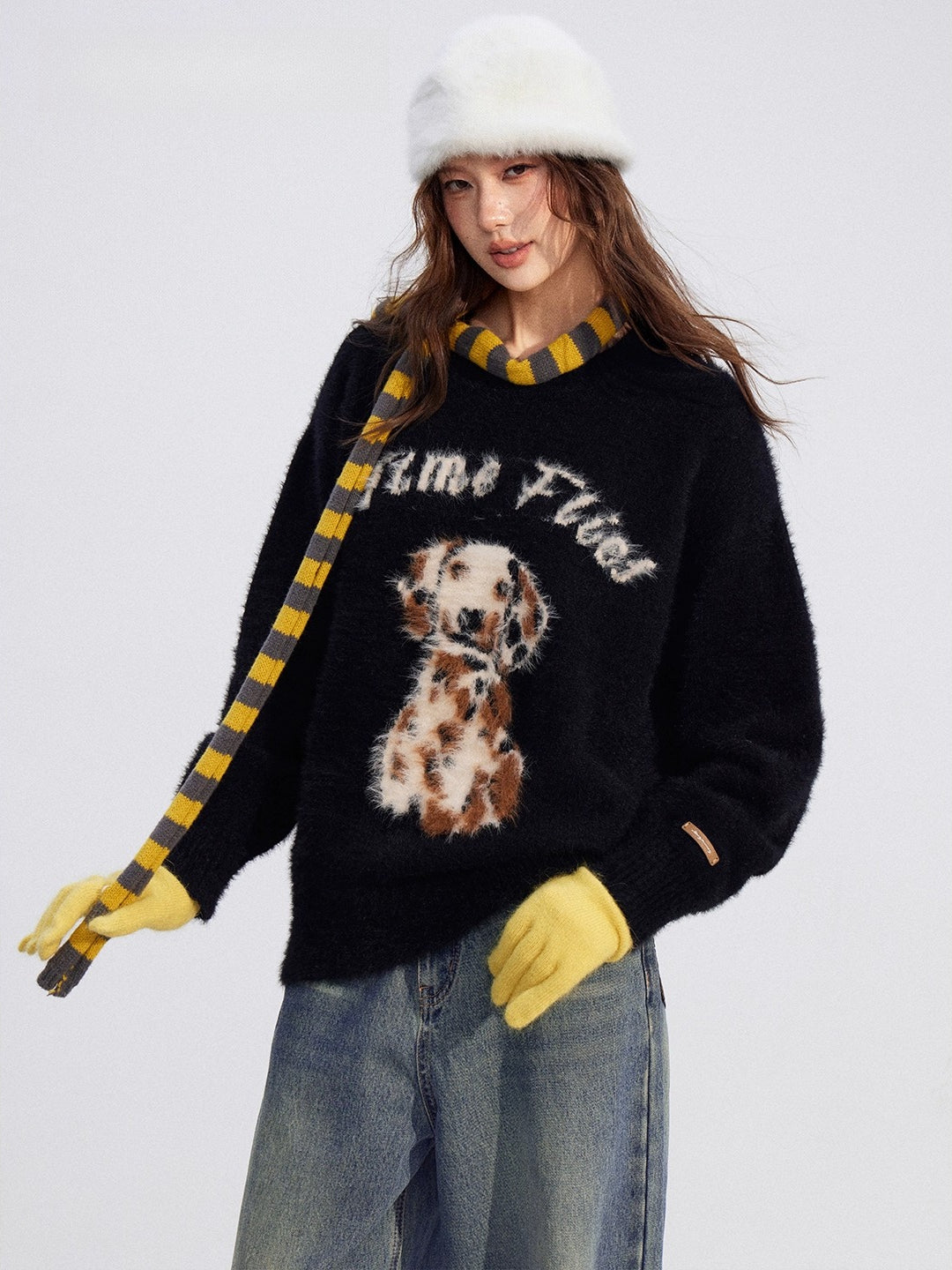 Cartoon Puppy Sweater