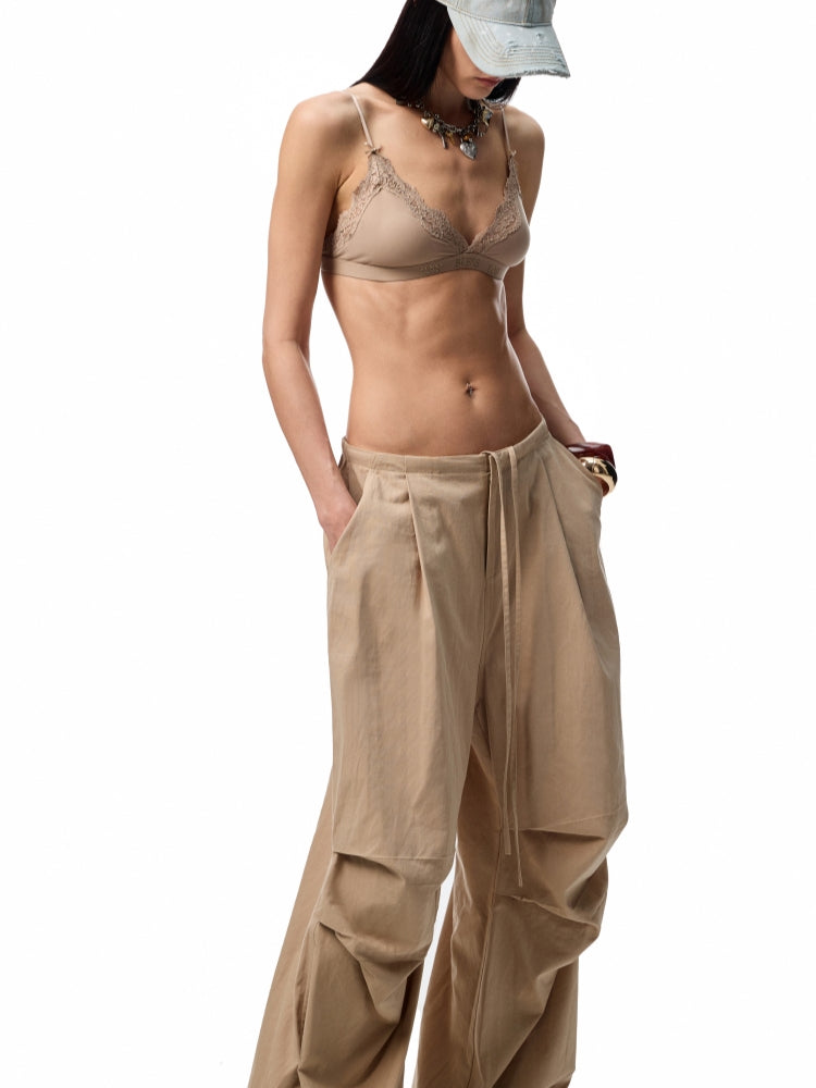 Washed-Distressed Balloon Work Pants