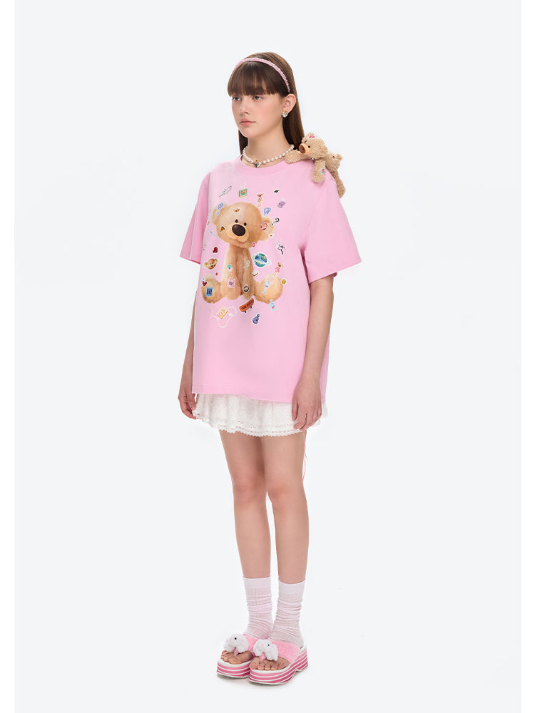 Patched Bear Cotton T-shirt