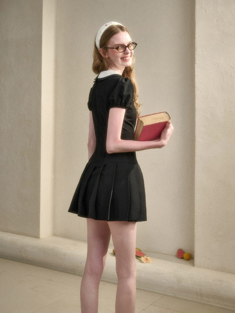 Peter Pan Pleated Dress