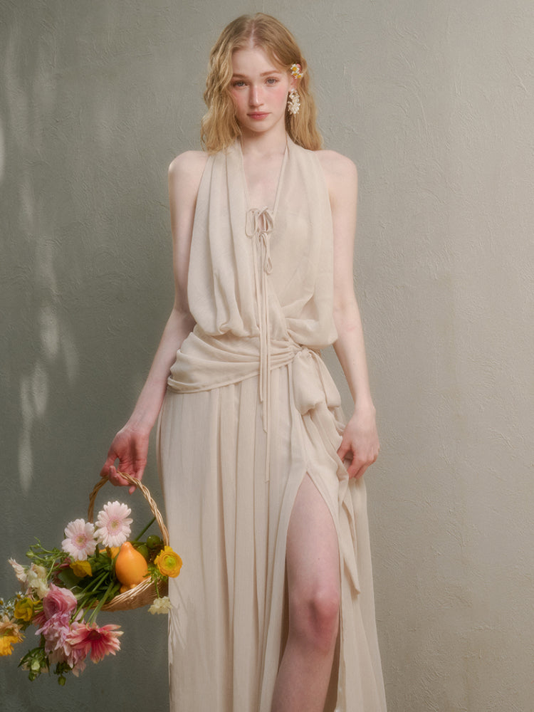 Airy Lightweight Greek-style Maxi Dress