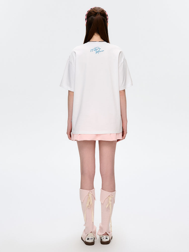 Doll Collection Illustration Cotton T-Shirt