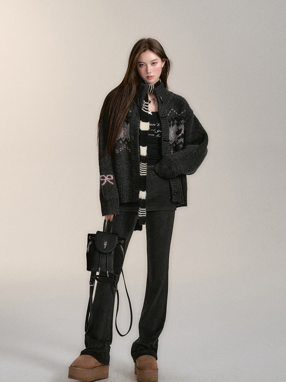 Black Versatile Casual Pants